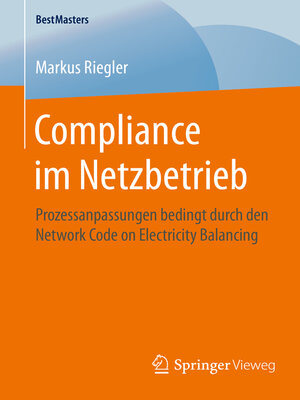 cover image of Compliance im Netzbetrieb
